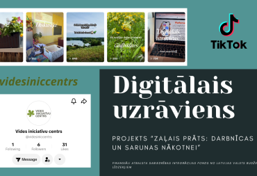 Digitālais uzrāviens  ar jaunu biedrības TikTok kontu 